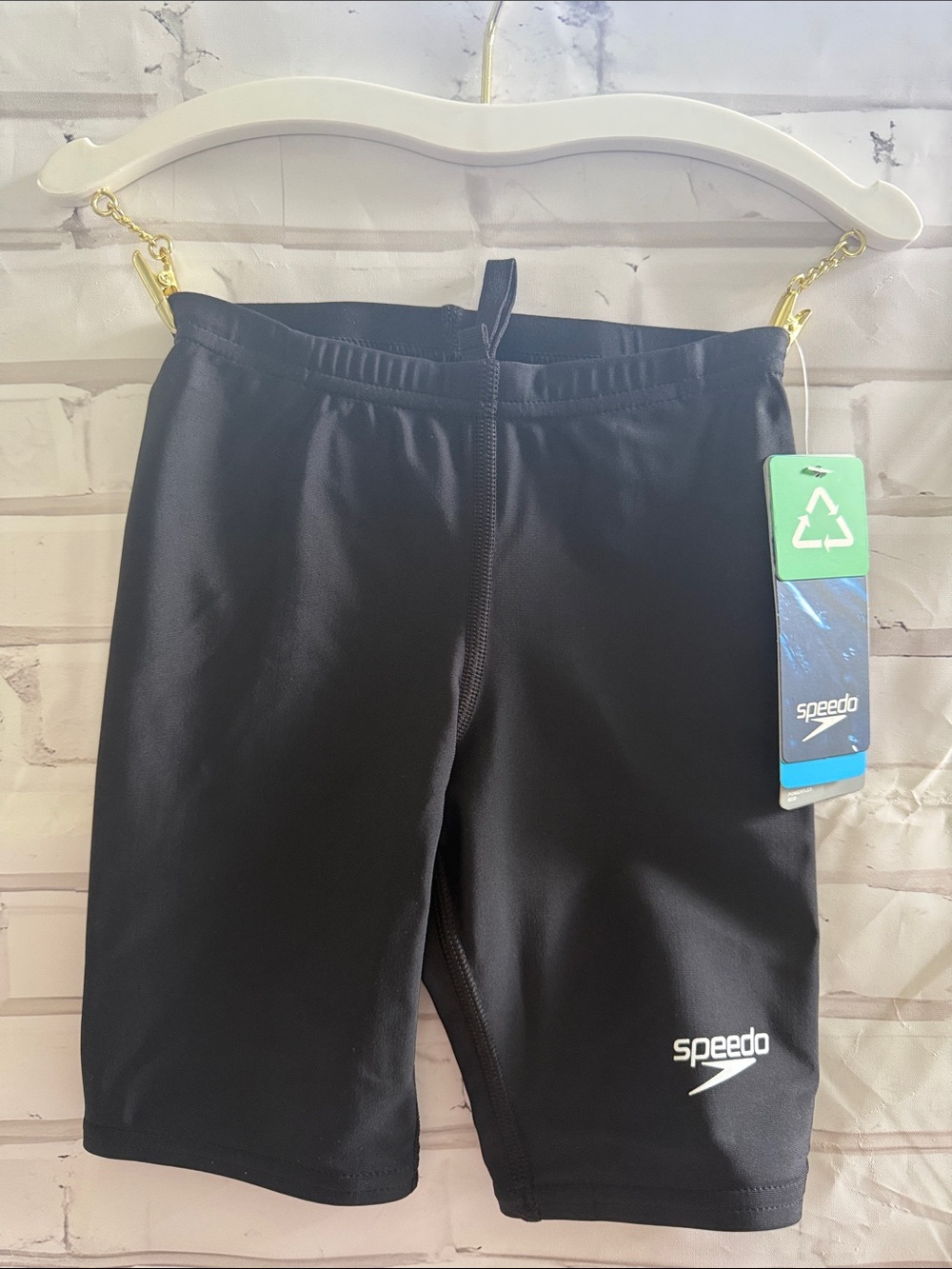 Speedo Black Boys' Jammer Swim Shorts